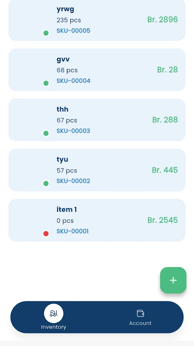 Nexa Tracker Inventory